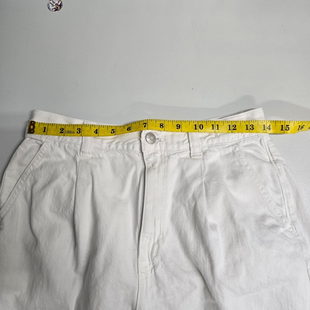 Madewell The Harlow Wide-Leg Jeans Women 27 White Pleated High Rise Cotton Denim - Picture 10 of 15